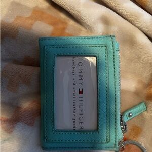 Tommy Hilfiger Aqua Blue Card Holder Wallet